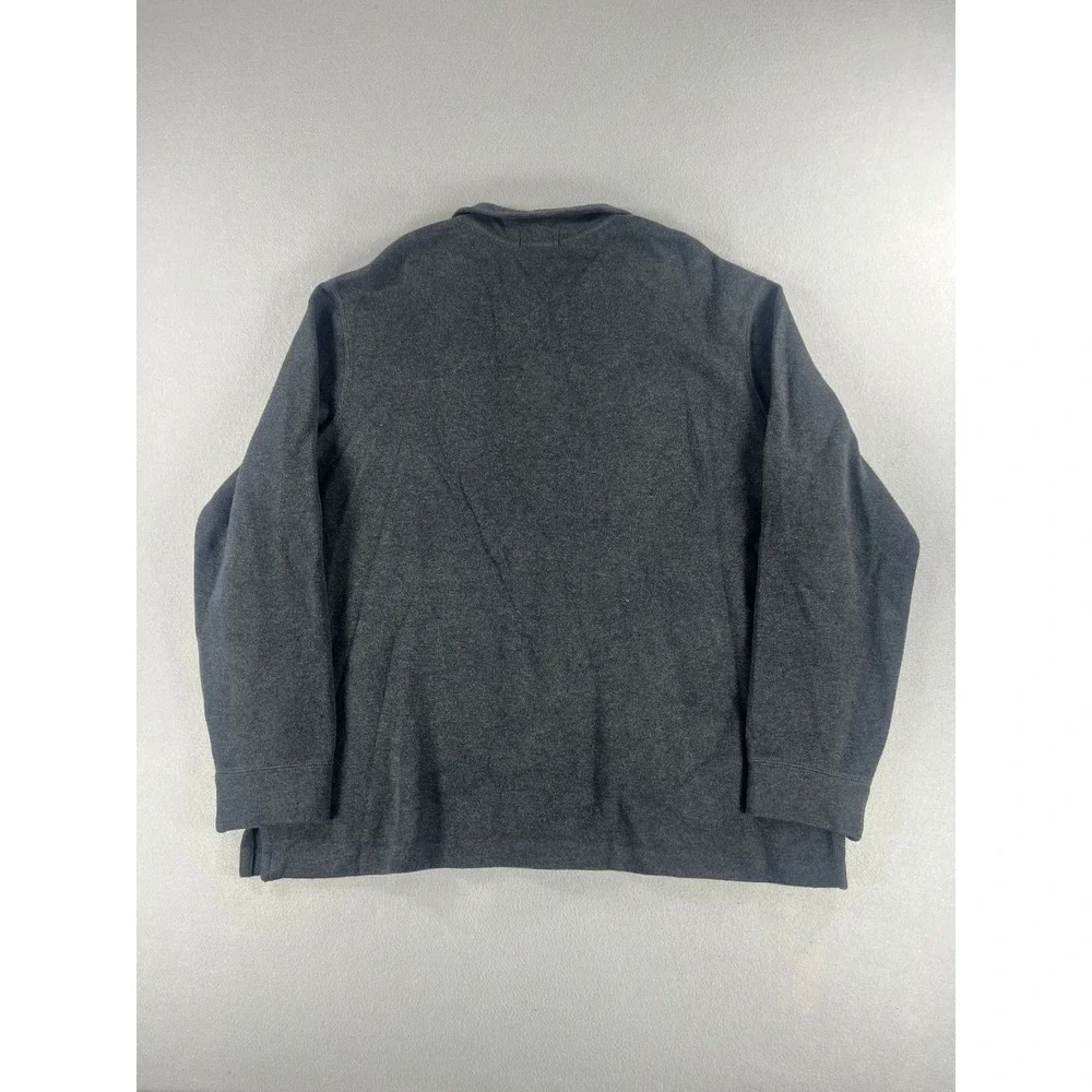 Polo Ralph Lauren Gray 1/4 Zip Pullover Sweater Preppy Mens Size XXL Red Pony